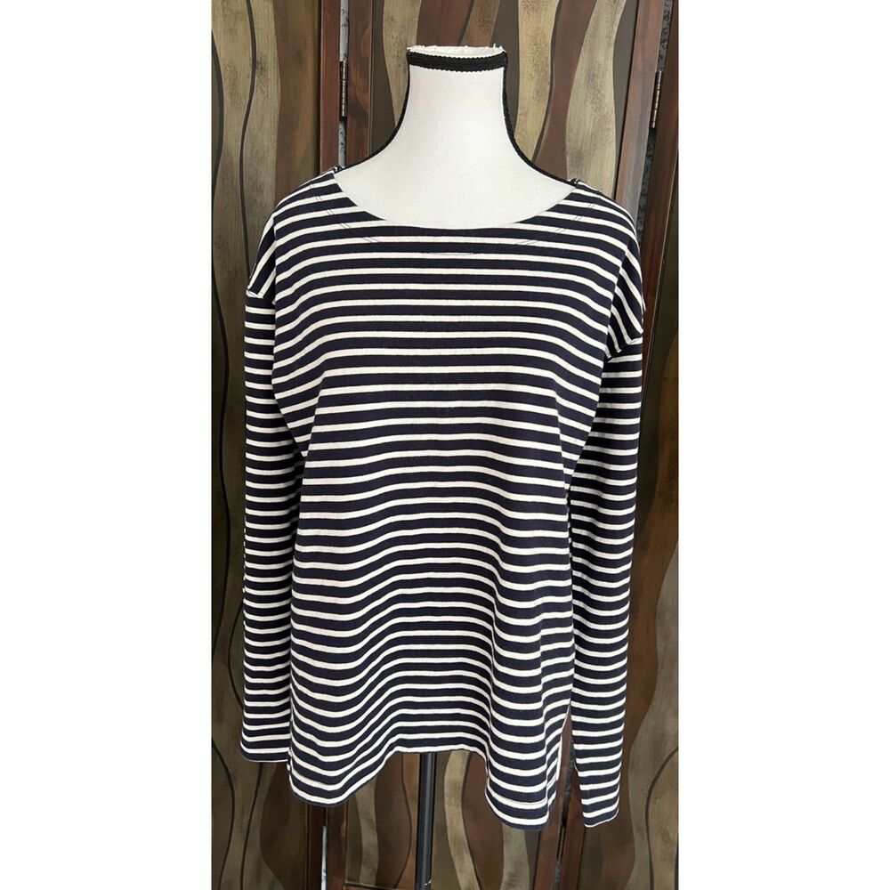NWT Alex Mill Emily Striped Cotton Jersey Top. Size M.